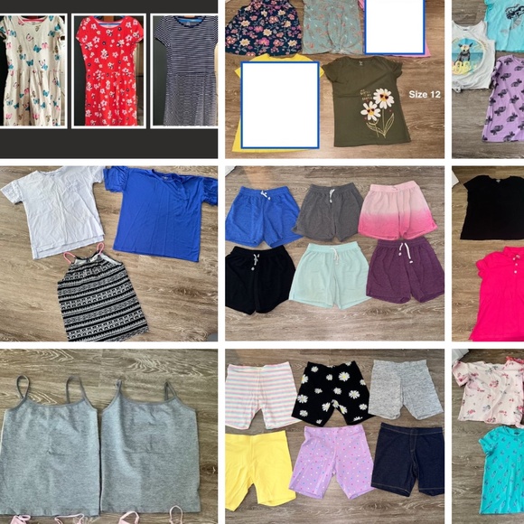 Girls clothing bundle. 40 items. Size 10 10-12 12. Carter's, OshKosh. NWOT, EUC - Picture 3 of 12
